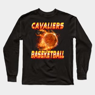 Vintage Basketball Colorful Cavaliers Beautiful Name Teams Long Sleeve T-Shirt